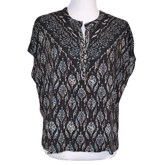 BCBGMaxAzria Tops - BCBGMaxAzria Ayanna Hi-Lo Vneck Oversized Top Sz S
